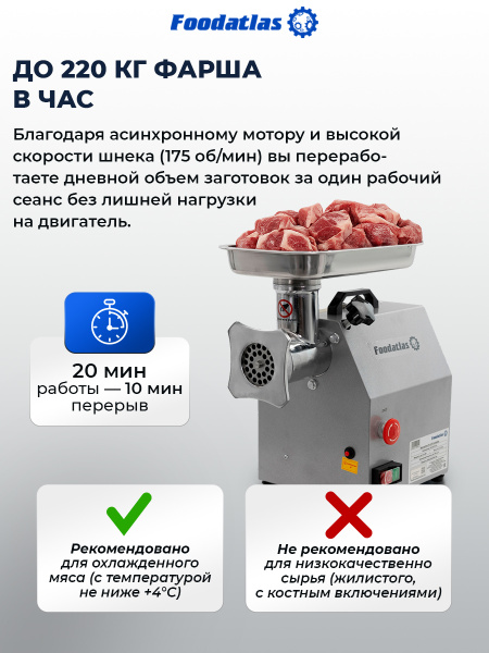 Мясорубка FA-22P Foodatlas